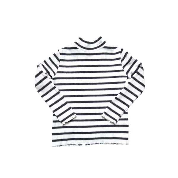 Sous-pull rayé bleu et blanc