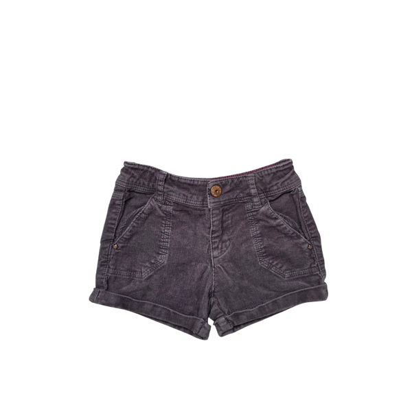 Short taupe en velours