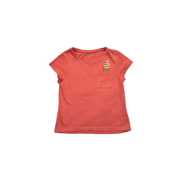 T-Shirt corail manches courtes