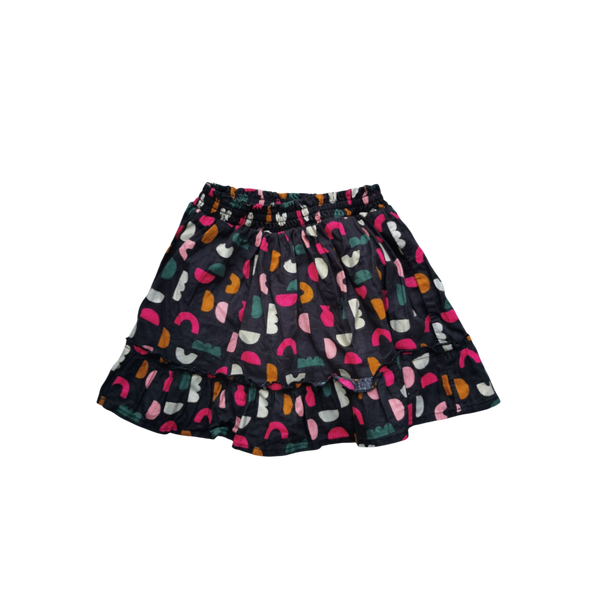 Jupe noire à motifs