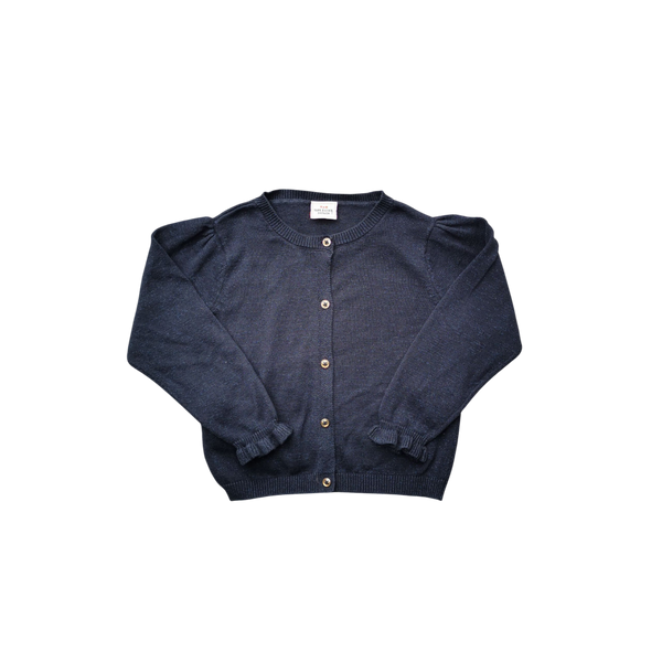 Gilet bleu marine effet brillant