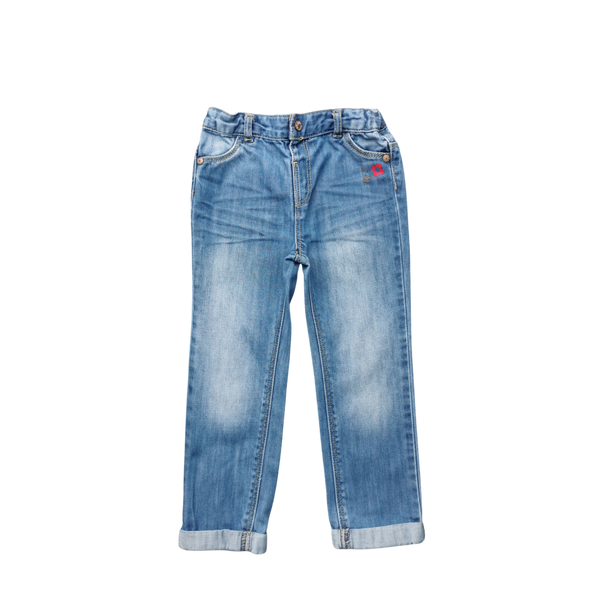 Jean bleu coupe droite