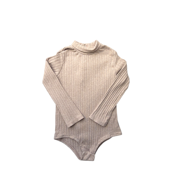 Body marron manches longues