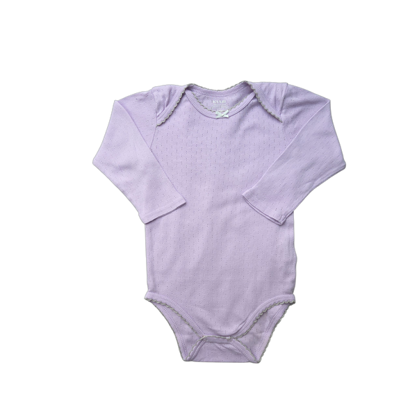 Body violet manches longues