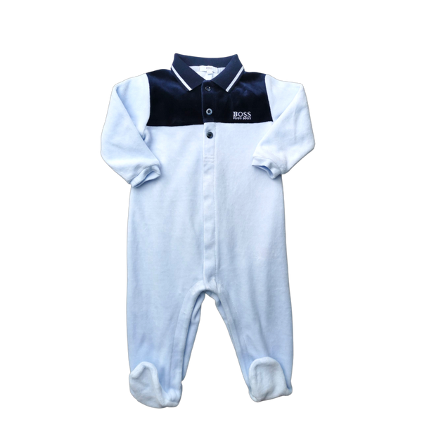 Pyjama bleu col polo