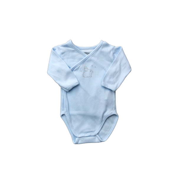 Body bleu manches longues