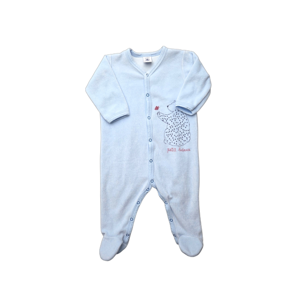 Pyjama bleu en velours