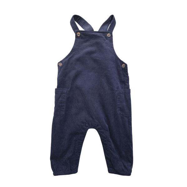 Salopette bleue marine en velours