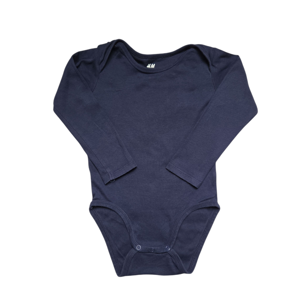 Body bleu manches longues
