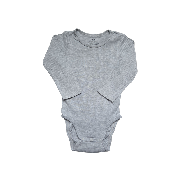 Body gris manches longues