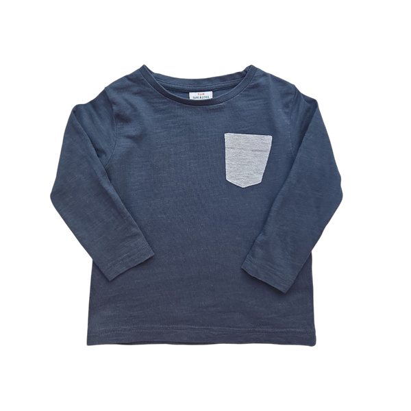 T-Shirt bleu manches longues