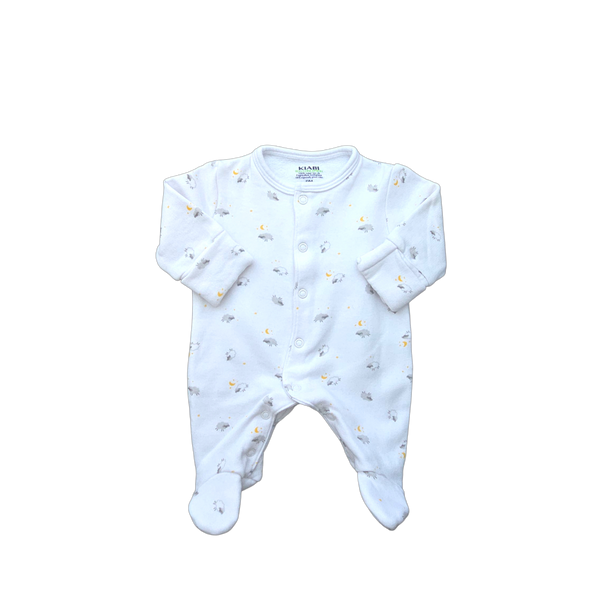 Pyjama blanc à motifs une pièce