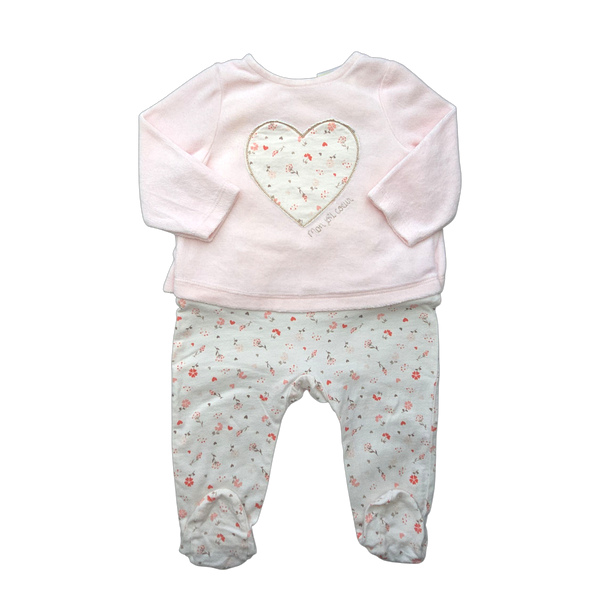Pyjama bi-matière une pièce
