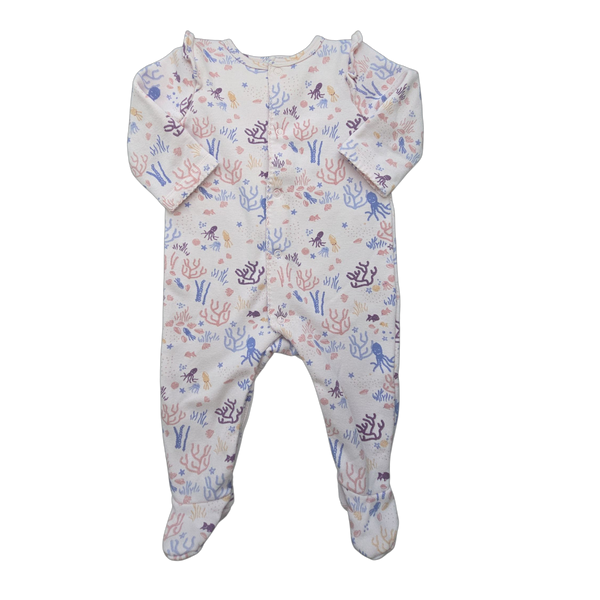 Pyjama rose à motifs une pièce