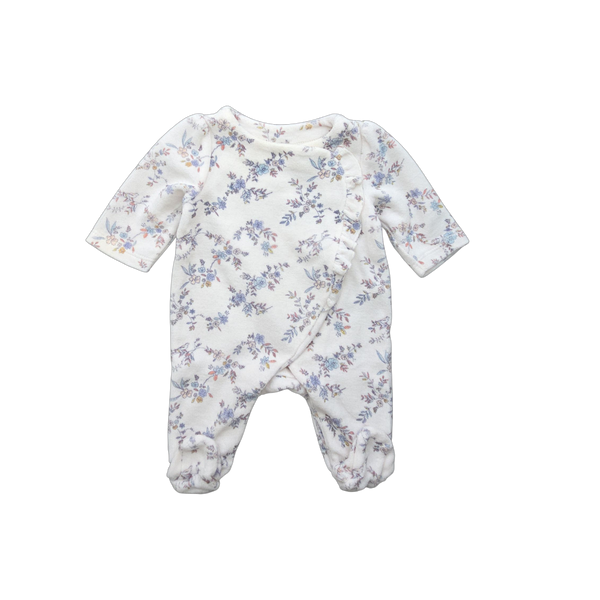 Pyjama blanc à motifs une pièce