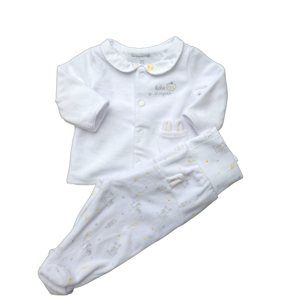 Pyjama blanc deux pièces