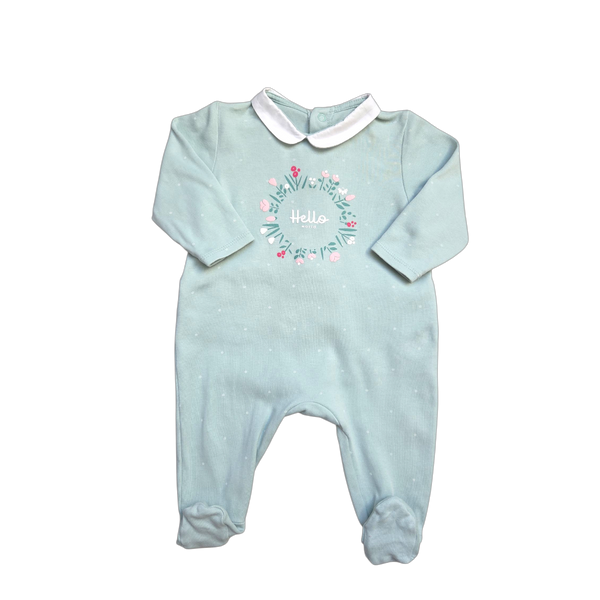 Pyjama vert une pièce