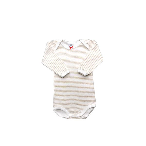 Body rayures dorées manches longues