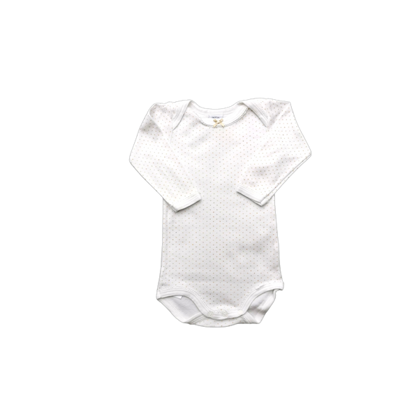 Body à pois dorées manches longues