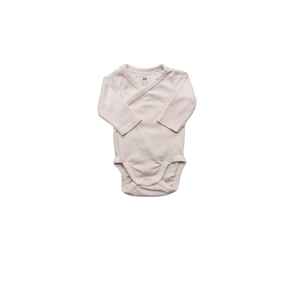 Body rose manches longues