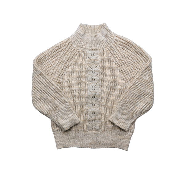 Pull beige effet doré