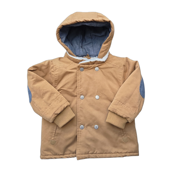 Manteau chaud marron clair