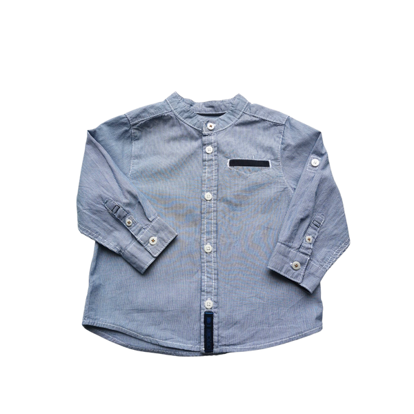 Chemise à rayures bleues