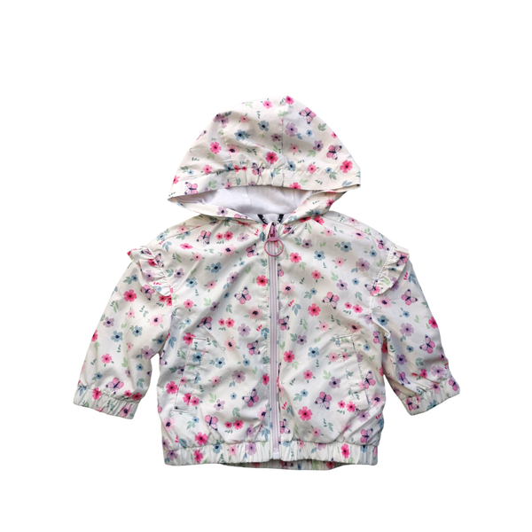 Manteau blanc à motifs