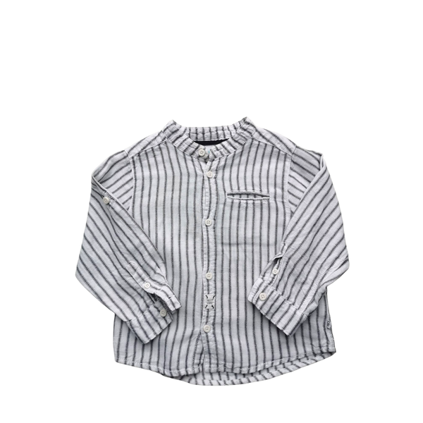 Chemise rayée en lin