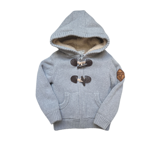 Veste grise à capuche