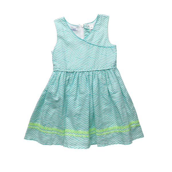 Robe verte évasée