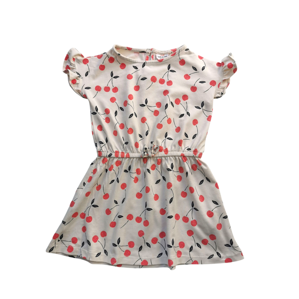 Robe écru à motifs