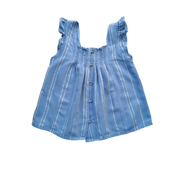 T-Shirt bleu à bretelles