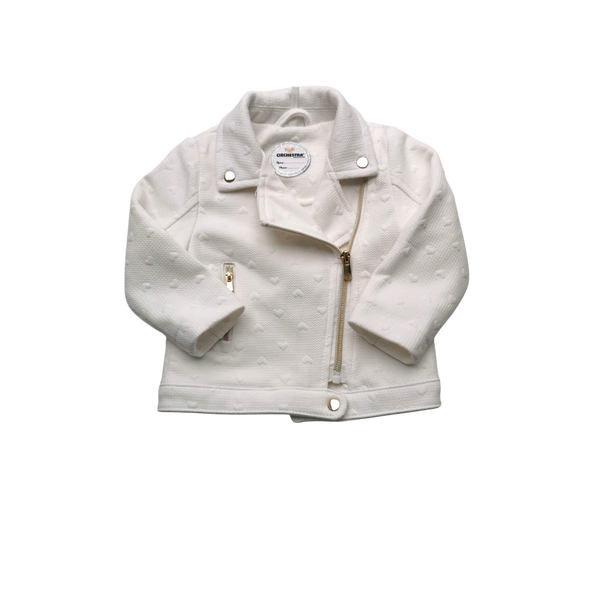 Perfecto  en tissu blanc