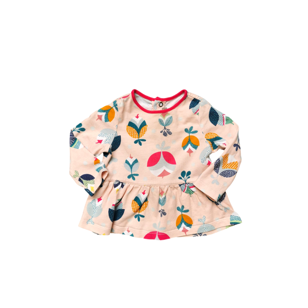 T-Shirt saumon à motif