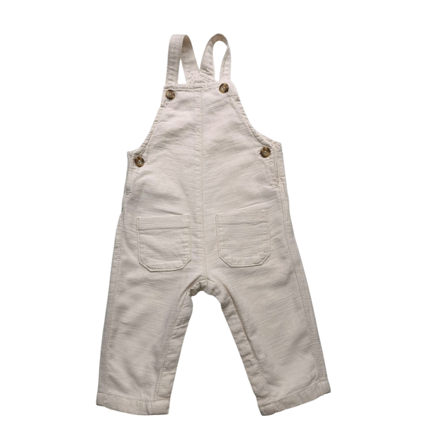 Salopette beige en lin