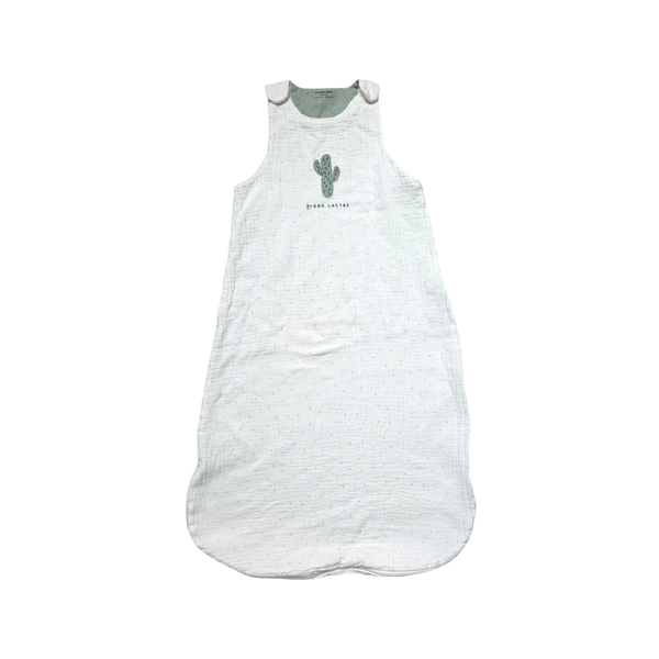 Gigoteuse blanche effet gaz de coton
