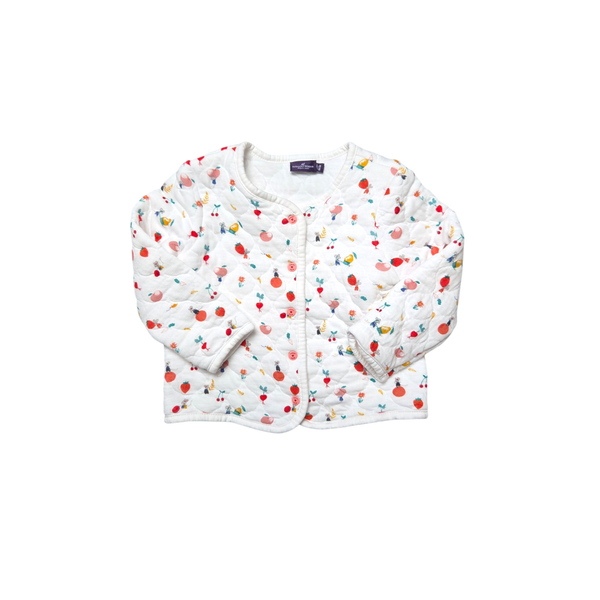 Veste blanche à motifs