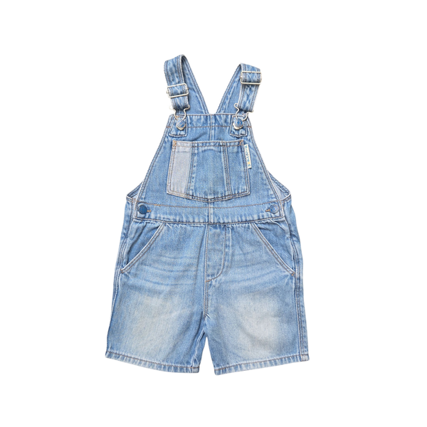 Salopette courte en jean