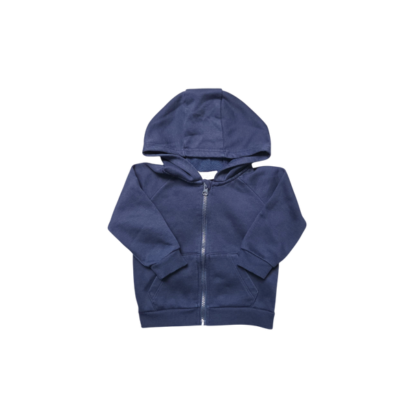 Sweat bleu à capuche