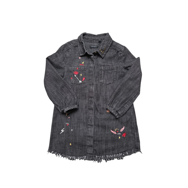 Robe en jean noir
