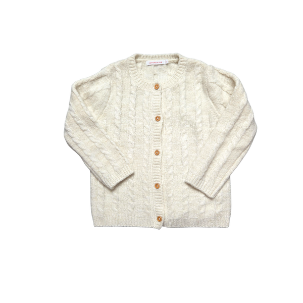 Gilet en laine écru