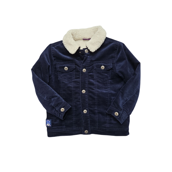 Veste bleu marine en velours