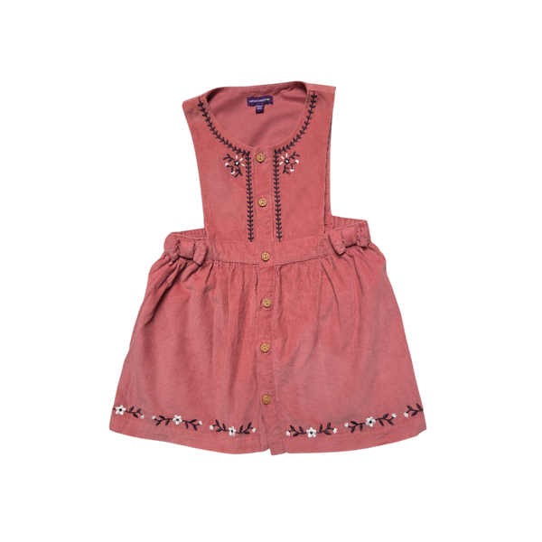 Robe salopette vieux rose