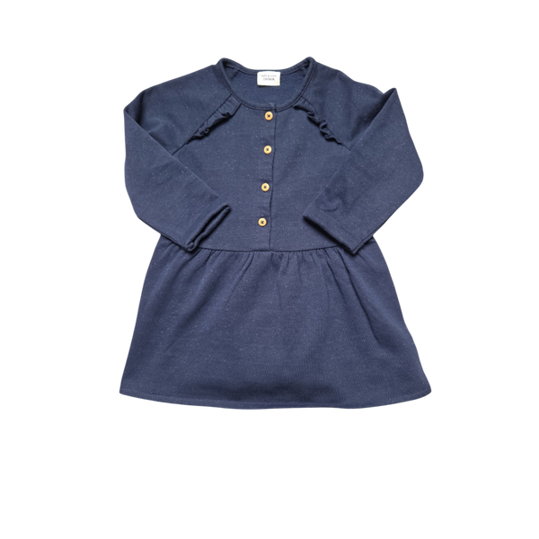 Robe bleue marine effet pailletée