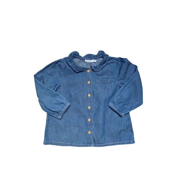 Blouse effet jean