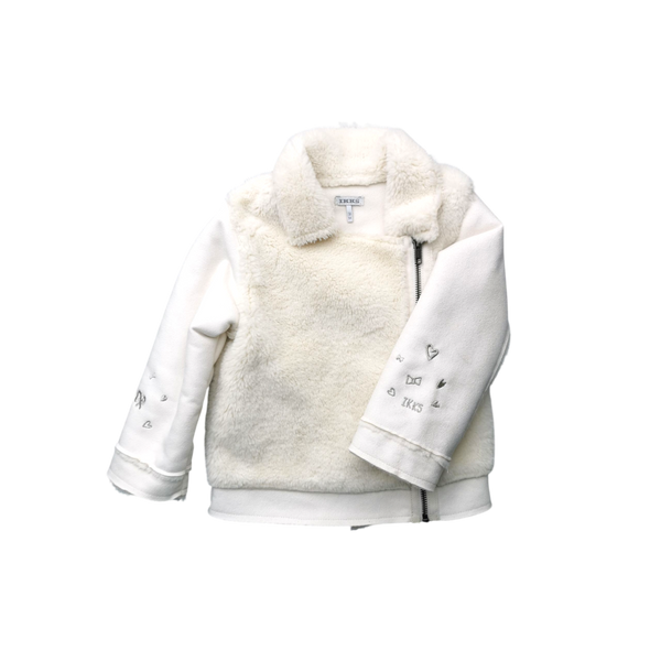 Veste beige coupe biker