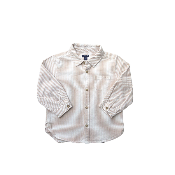 Chemise à rayures manches longues