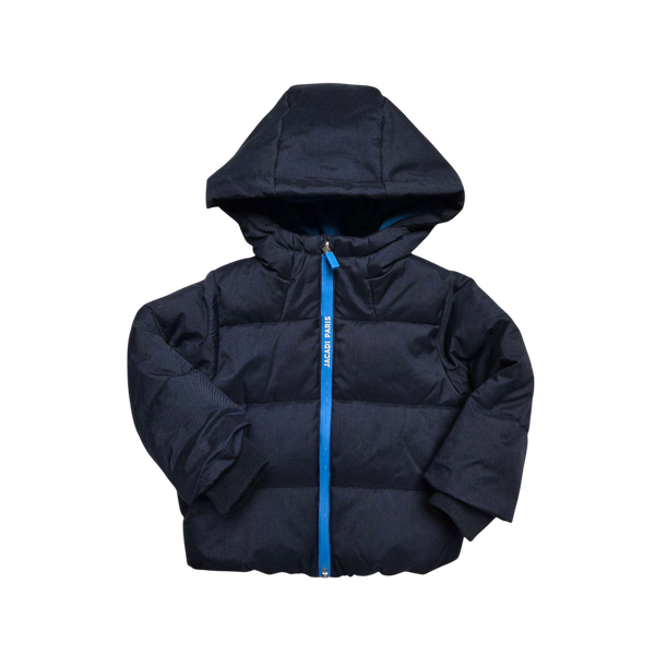 Manteau chaud bleu marine