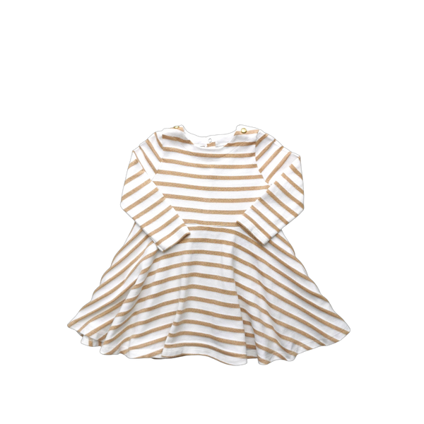 Robe rayures dorées